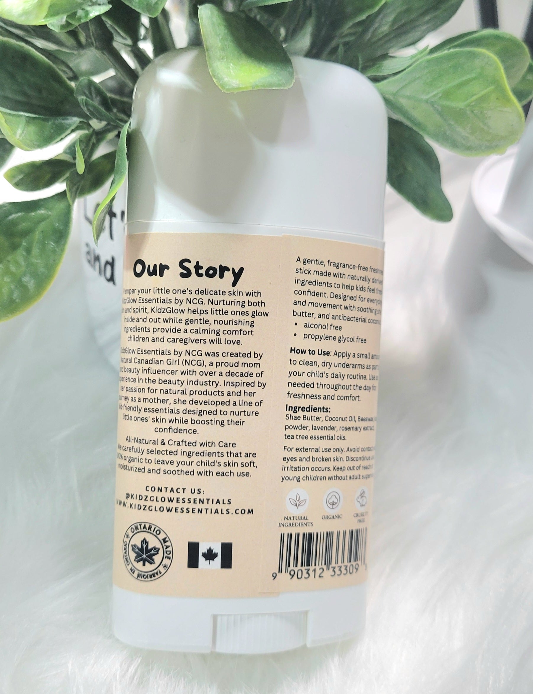 I Am Confident Fresh Stick for Kids | Aluminum-Free Natural