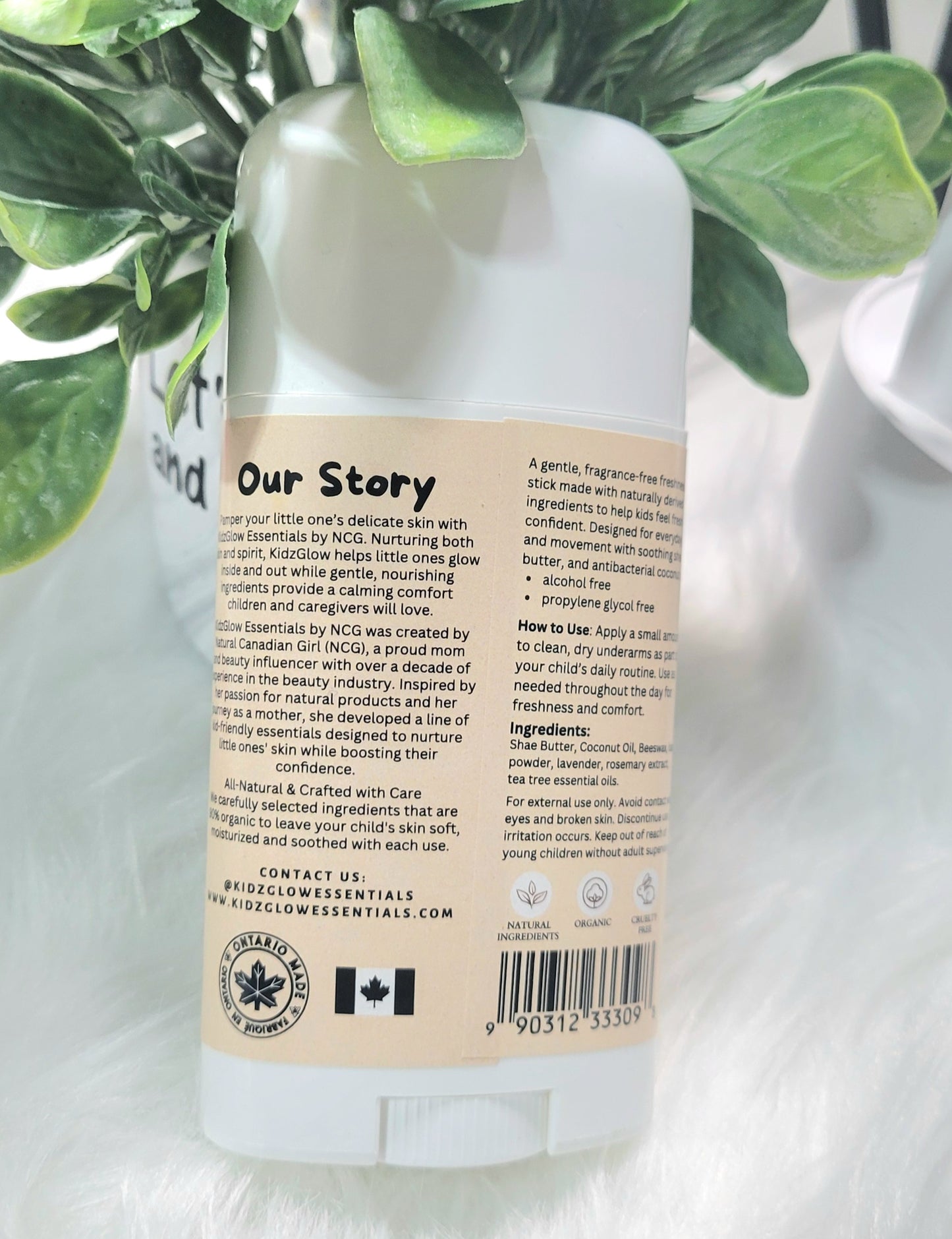 I Am Confident Fresh Stick for Kids | Aluminum-Free Natural Deodorant Alternative | Fragrance-Free