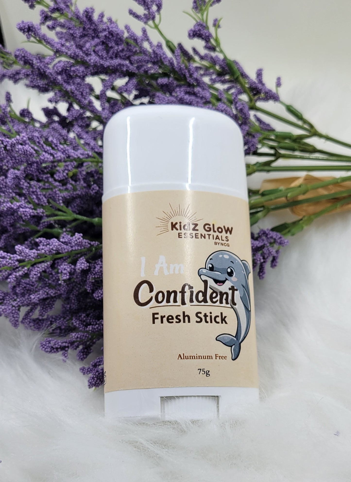 I Am Confident Fresh Stick for Kids | Aluminum-Free Natural Deodorant Alternative | Fragrance-Free