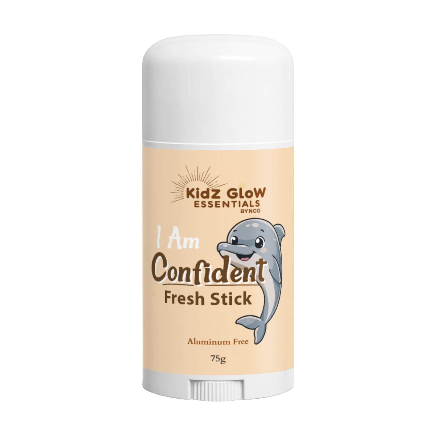 I Am Confident Fresh Stick for Kids | Aluminum-Free Natural Deodorant Alternative | Fragrance-Free